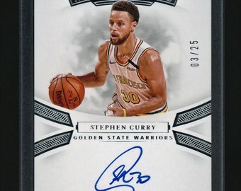 2019-20 Panini Flawless Momentous Stephen Curry Autograph