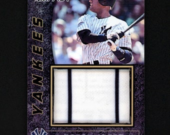 Derek Jeter 2 Color Pinstriped Jumbo Jersey Card Yankees Nice!