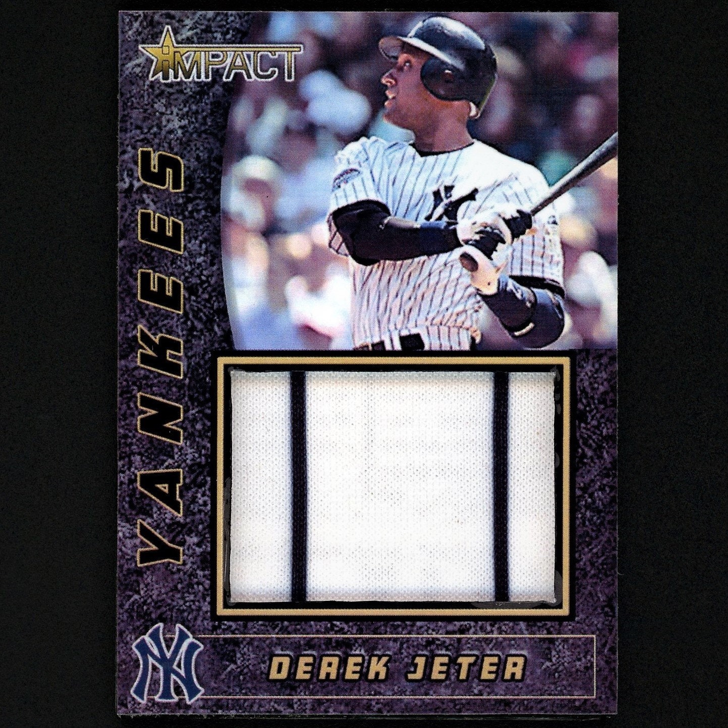 Derek Jeter 2 Color Pinstriped Jumbo Jersey Card Yankees Nice!