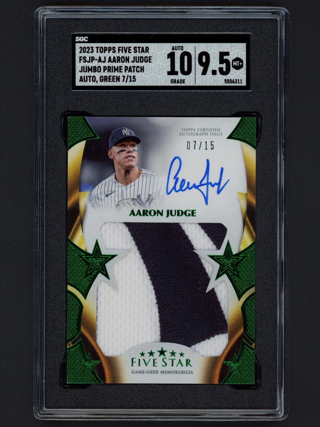 BGS 10 BLACK LABEL AARON JUDGE 2017 TOPPS RC AUTOGRAPH #ED