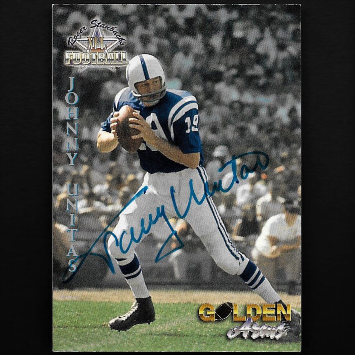 Johnny Unitas autograph signed 1994 QB Legends card 80 Colts Etsy