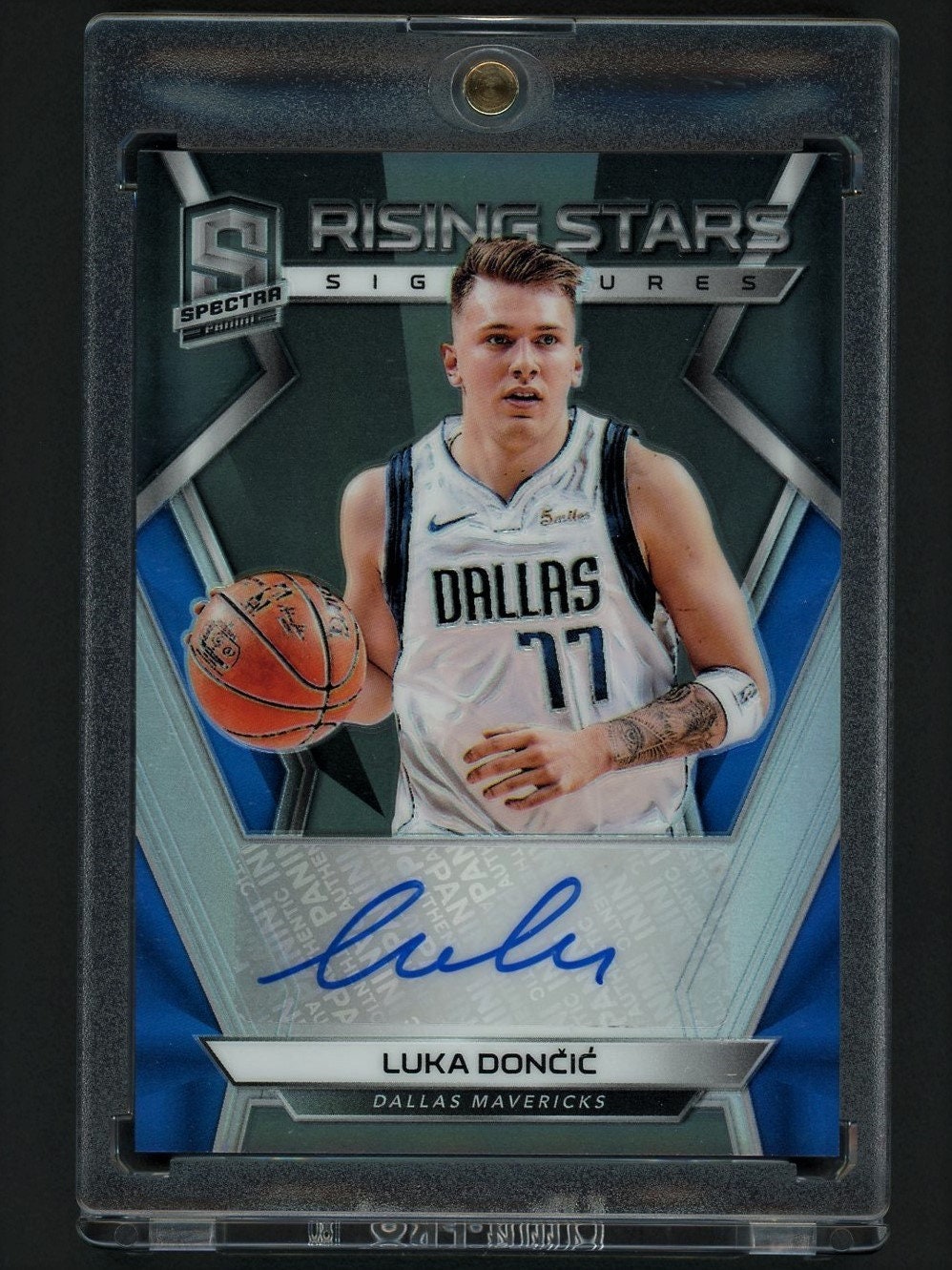 Luka Doncic Dallas Mavericks Signed Autographed Blue #77 Custom Jersey –