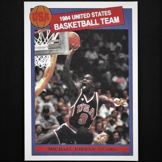 1984 Michael Jordan Rookie Card USA Olympic Basketball Team - Etsy
