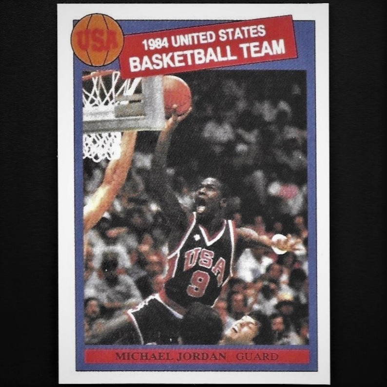1984 Michael Jordan Rookie Card USA Olympic Basketball Team Etsy