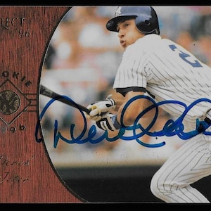 Derek Jeter autograph signed 1996 Pinnacle rookie card #161 Yankees