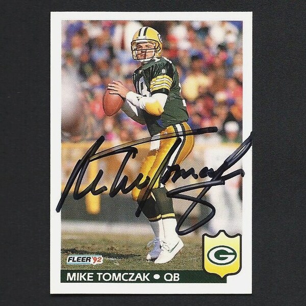 Mike Tomczak Autograph Signed Fleer Card #138 Packers Nice!