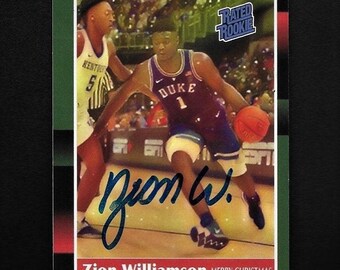 Zion Williamson autograph signed rookie card #1 Duke/Pelicans