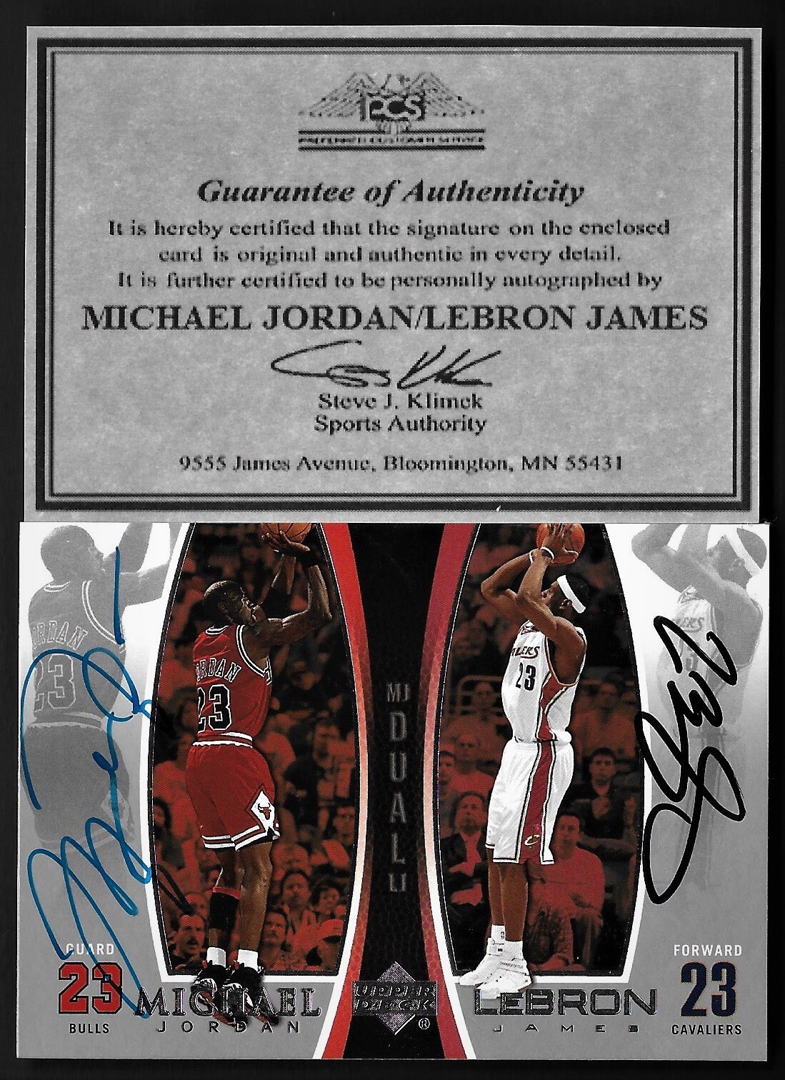 Bronny James Gold Facsimile Autograph Card Dad Lebron 