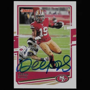 Deebo Samuel autograph signed Panini card #15 49ers