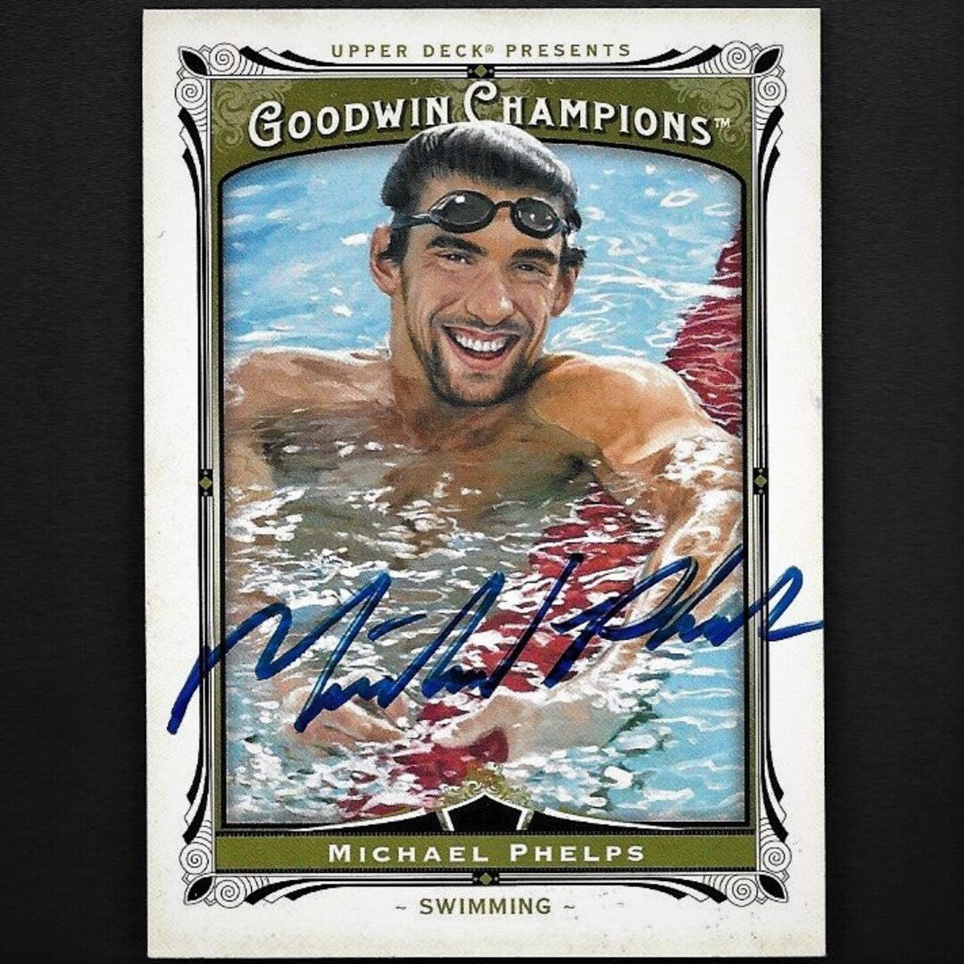 Michael Phelps Autograph Signed 2013 Upper Deck Card 92 USA Etsy