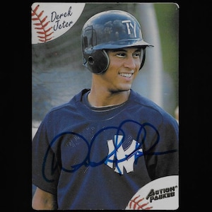 Derek Jeter autograph signed 1994 Action Packed rookie card #43 Yankees