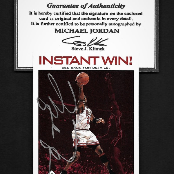 Michael Jordan Autograph Signed 1998 Upper Deck Card #2 w/COA Bulls