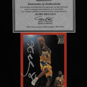 Kobe Bryant autograph signed 2000 Topps card #125 Lakers w/COA Nice!