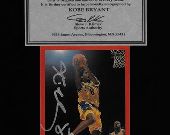 Kobe Bryant autograph signed 2000 Topps card #125 Lakers w/COA Nice!