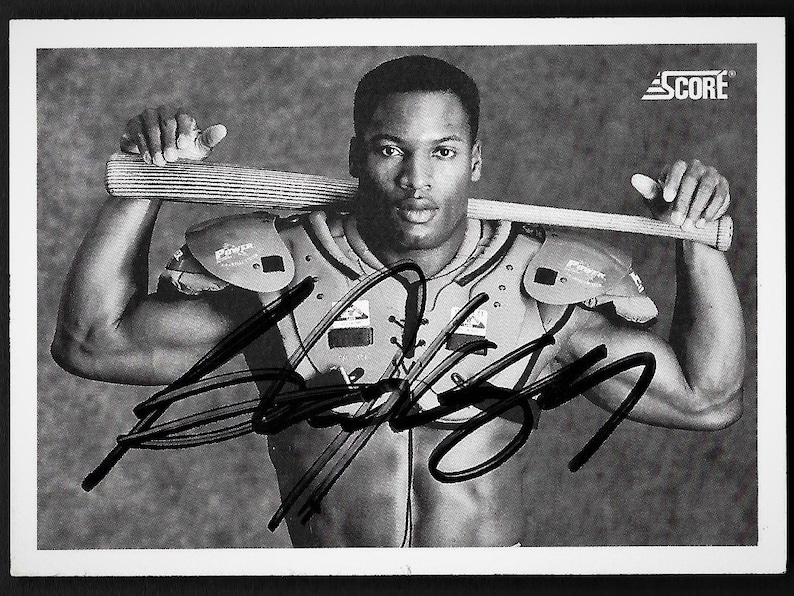 Bo Jackson Autograph Signed 1990 Score Card 697 Etsy