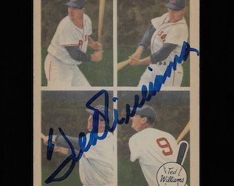 Ted Williams autograph signed 1959 Fleer card #65 Red Sox