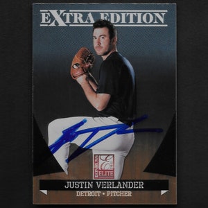 Justin Verlander autograph signed Panini card #14 Tigers