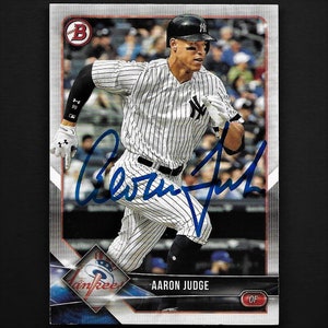 signed aaron judge rookie card