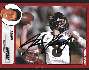 Aaron Rodgers autograph signed rookie card Packers/Cal