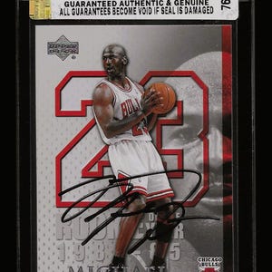 Michael Jordan autograph signed 2005 Upper Deck card #22 w/COA Bulls