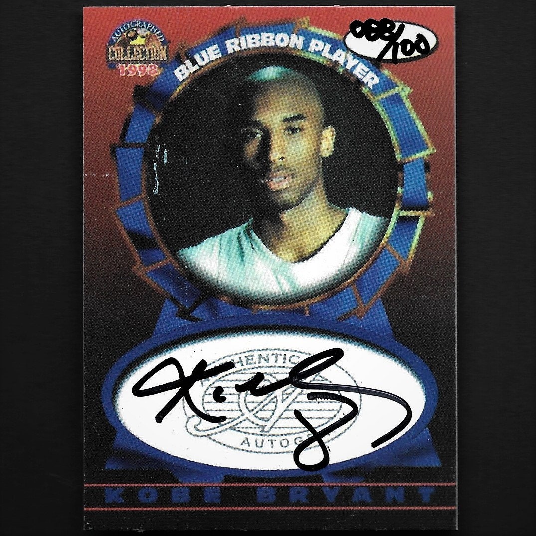Autographed/Signed Kobe Bryant #8 Los Angeles LA Blue Retro