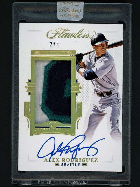 2021 Panini Flawless Alex Rodriguez Autograph Jersey Patch 