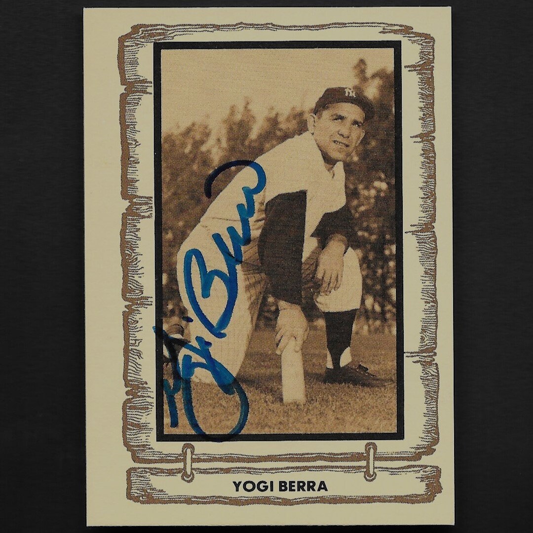 Yogi Berra Autograph Signed 1982 Baseball Legends Card 67 Yankees Nice Etsy