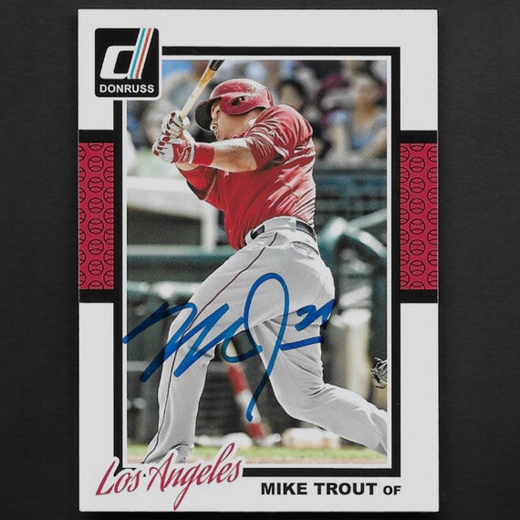 Mike Trout Autograph Signed 2014 Panini Card 301 Angels 