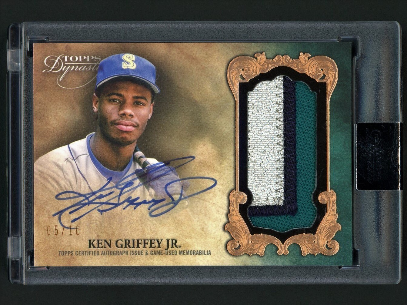 2021 Topps Dynasty Ken Griffey Jr. Autograph Jersey Patch Card