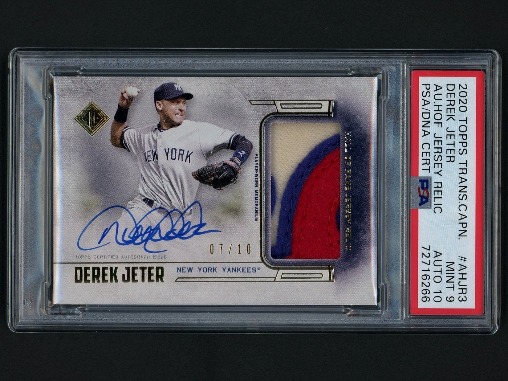 derek jeter autograph card