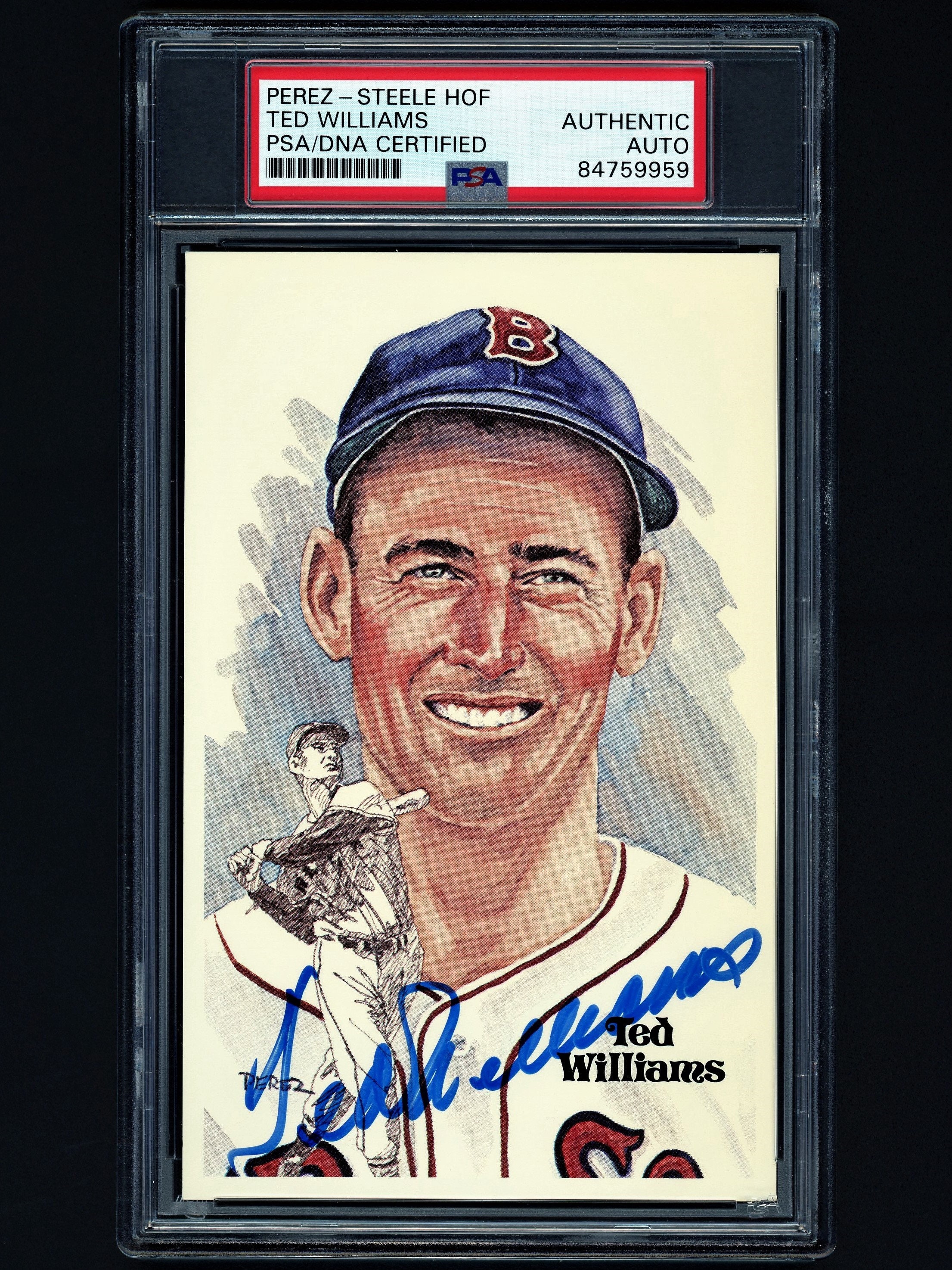 authentic ted williams autograph