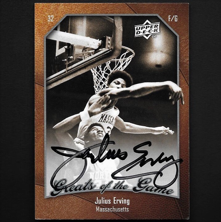 Julius Erving Dr.j Autographed Signed Framed Nets Jersey PSA 