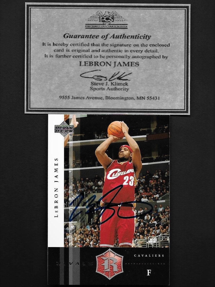 Autograph signed LeBron James Poster + COA