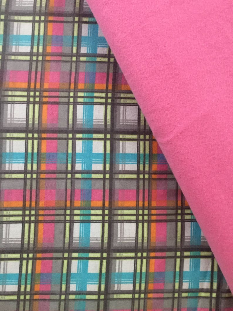 Multi/Pink Plaid Weighted Blanket. Pick your Size Weight and | Etsy