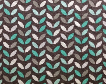 Teal/Gray Leafy Cotton Weighted Blanket. Pick your Size, Weight & Color; 2, 3, 4, 5, 6, 7, 8, 9, 10, 11, 12, 13, 14, or 15 pounds