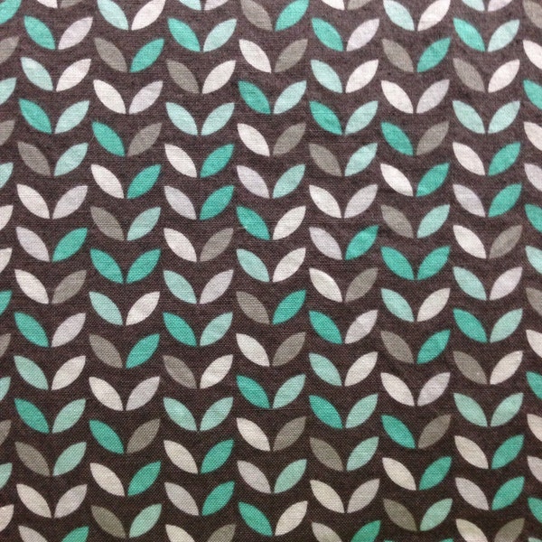 Teal/Gray Leafy Cotton Weighted Blanket. Pick your Size, Weight & Color; 2, 3, 4, 5, 6, 7, 8, 9, 10, 11, 12, 13, 14, or 15 pounds