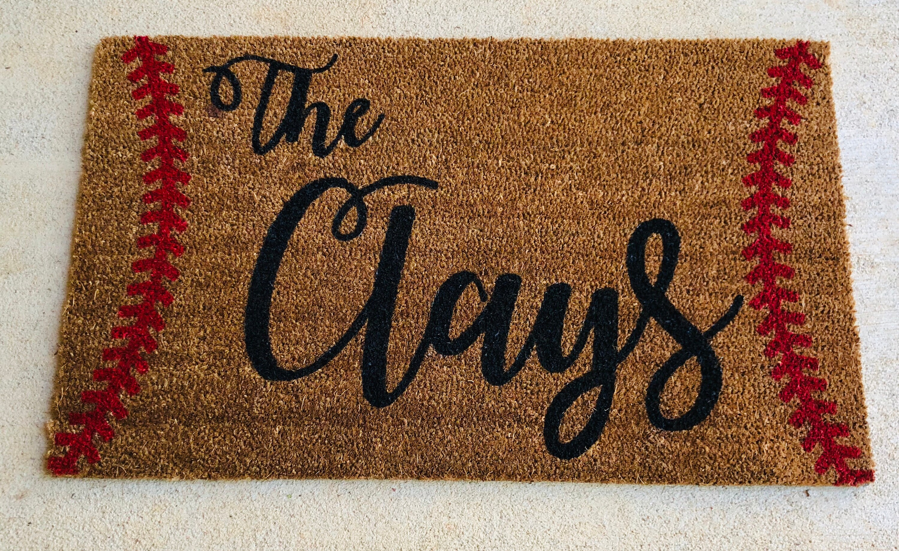 Personalized Baseball Door Mat Baseball Door Mat Door Mat Etsy
