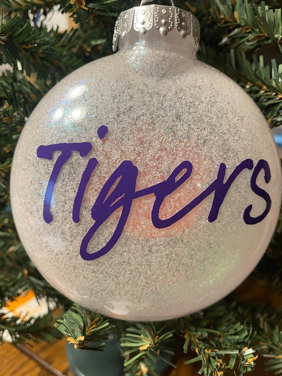 2021 Ornament Clemson Tigers Christmas Gift for Him for Her for Graduate Custom Glitter Ornament Tiger Paw Ornament Stocking Stuffer