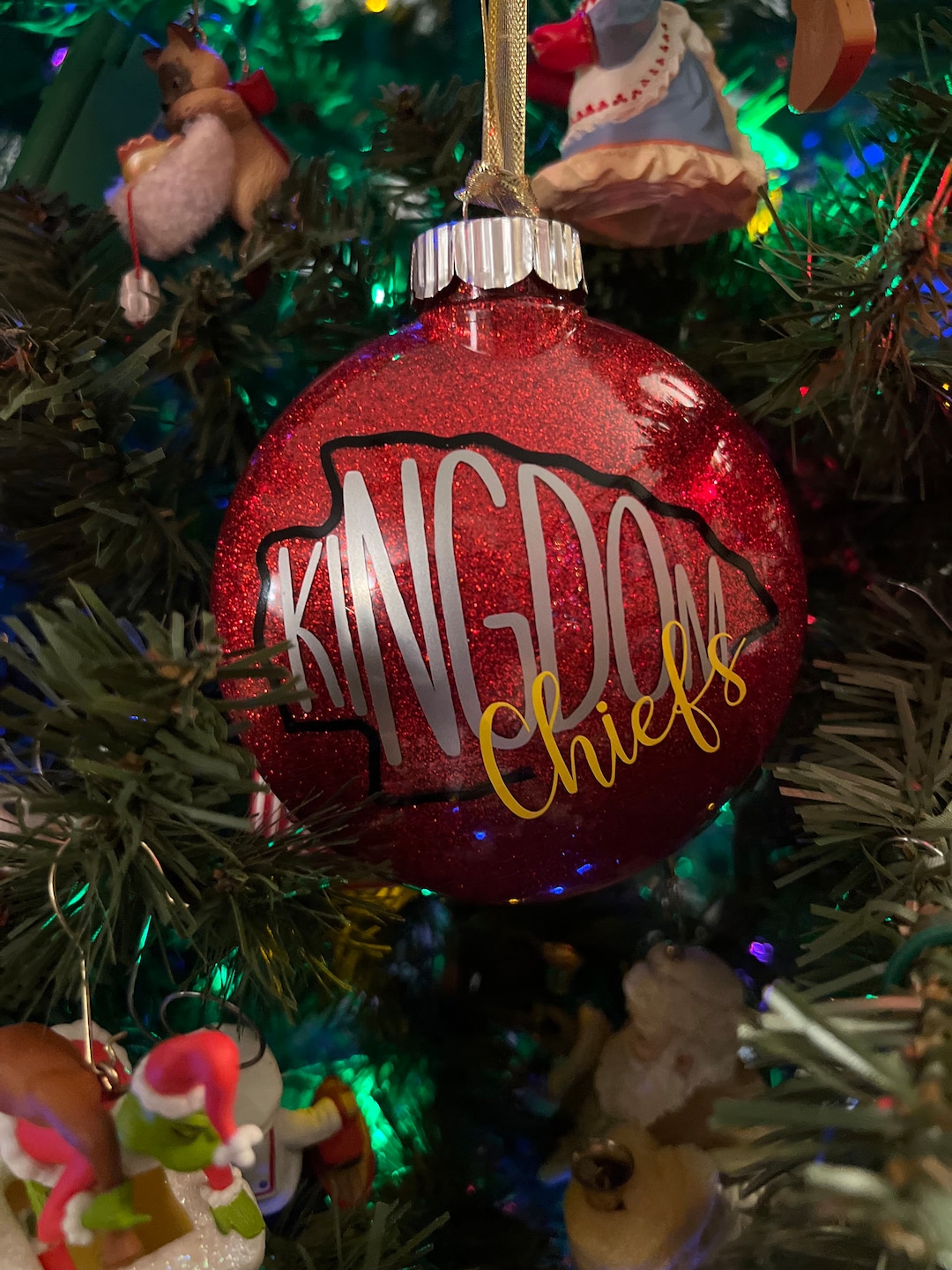 Chiefs Kingdom Ornament, Chiefs Ornament, Christmas Ornament, Kansas