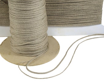 1/16 and 1/8 Braided Cotton Linen Drawcord 3322_3323