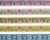 7 8 quot (22 mm) Floral Jacquard Ribbon 3235 (1 yard)