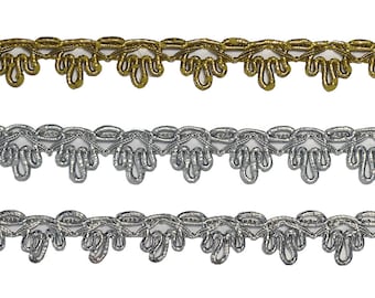 5/8" Metallic Gimp Braid Trim 4127