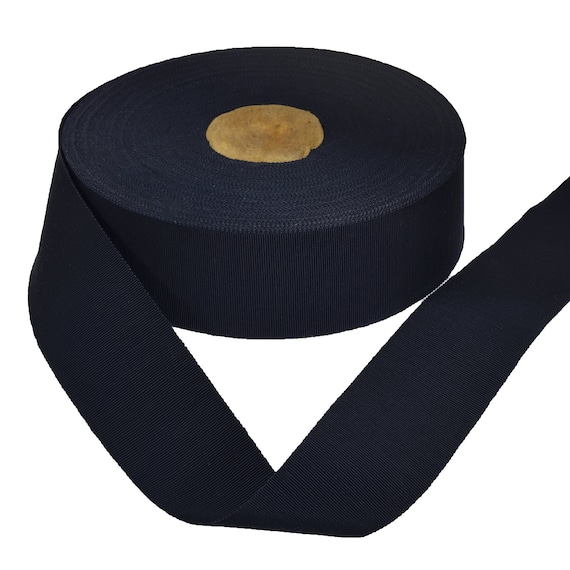 1-3/4 44mm Blue Cotton Rayon Petersham Grosgrain Ribbon 