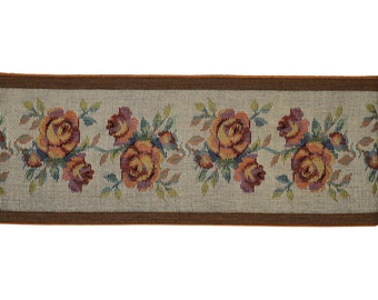 Vintage 4-3/4" Schumacher Floral Tapestry Jacquard Trim 1027