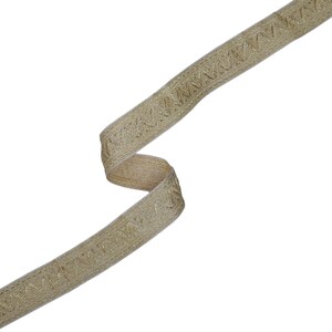 13/16&quot; (21mm) Metallic Novelty Jacquard Ribbon 3932 J227 (1 yard)