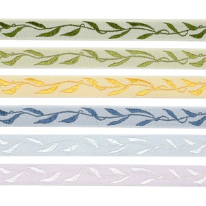 0.5&quot; (13 mm) French Vine Jacquard Ribbon 3713 (1 yard)