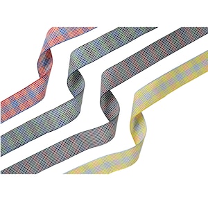 1&quot; (25mm) French Tartan Plaid Taffeta Ribbon 3455