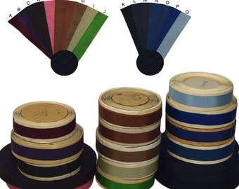 5/8" (16mm) Petersham Cotton Silk Grosgrain Ribbon (Priced by the yard)