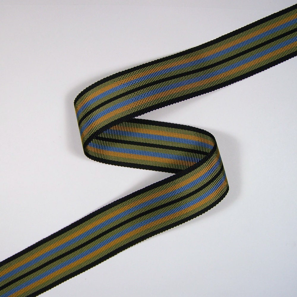 Sample] Stripe Grosgrain Ribbon 6mm (1/4) 3 Meters Cut - FUJIYAMA