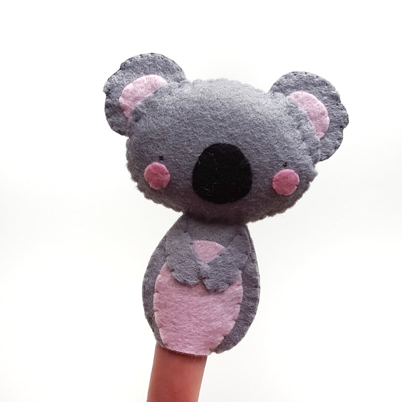 3 PATTERNS Australia Animal Finger Puppet Pattern Koala Etsy Australia